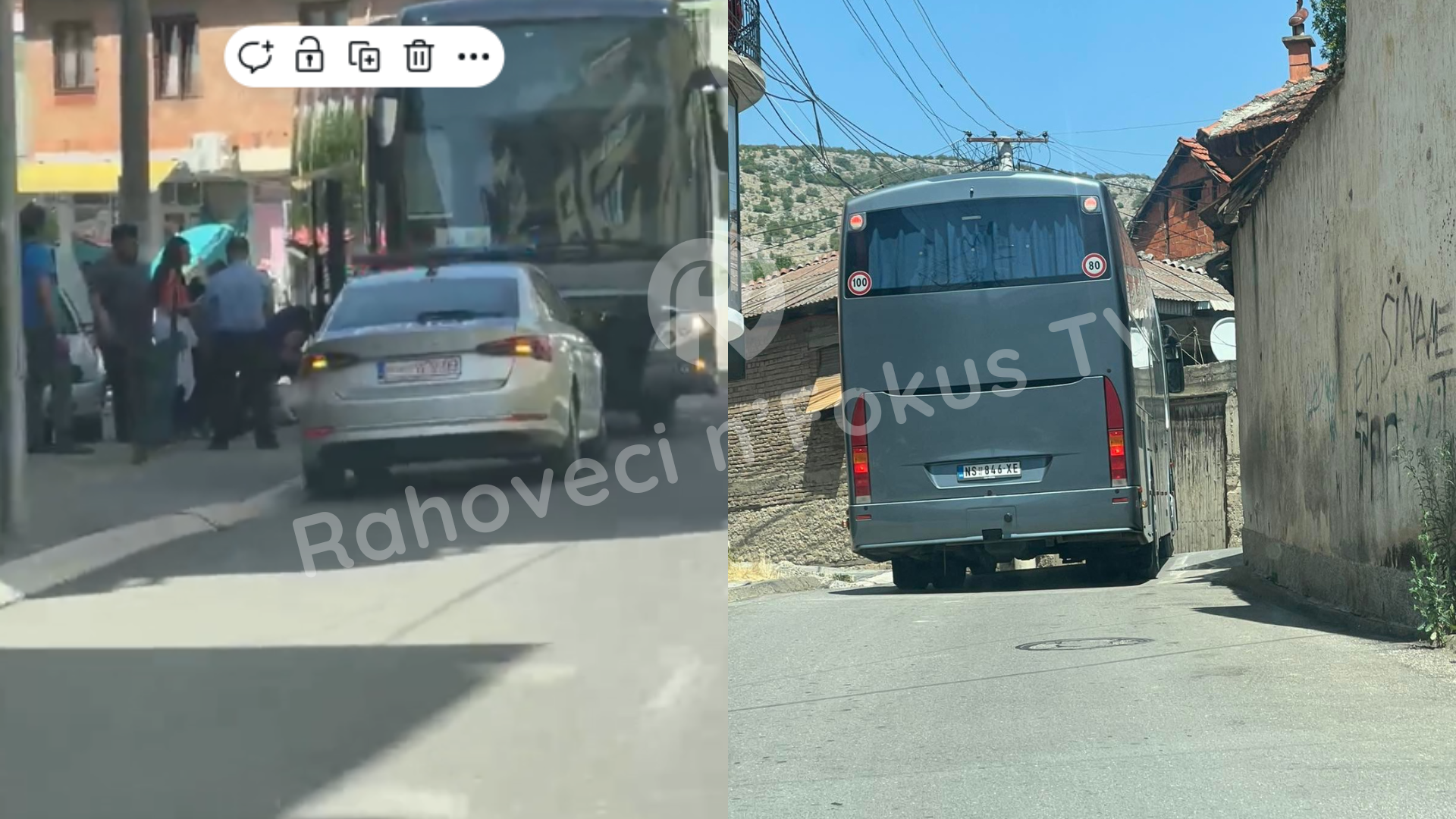 S’respektoi shenjat e komunikacionit, Policia e Kosovës gjobit ngasësin e autobusit me pelegrinë serbë